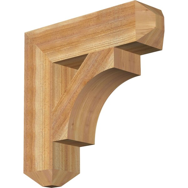 Ekena Millwork Westlake Craftsman Rough Sawn Bracket, Western Red Cedar, 6"W x 24"D x 24"H BKT06X24X24WTL04RWR - main